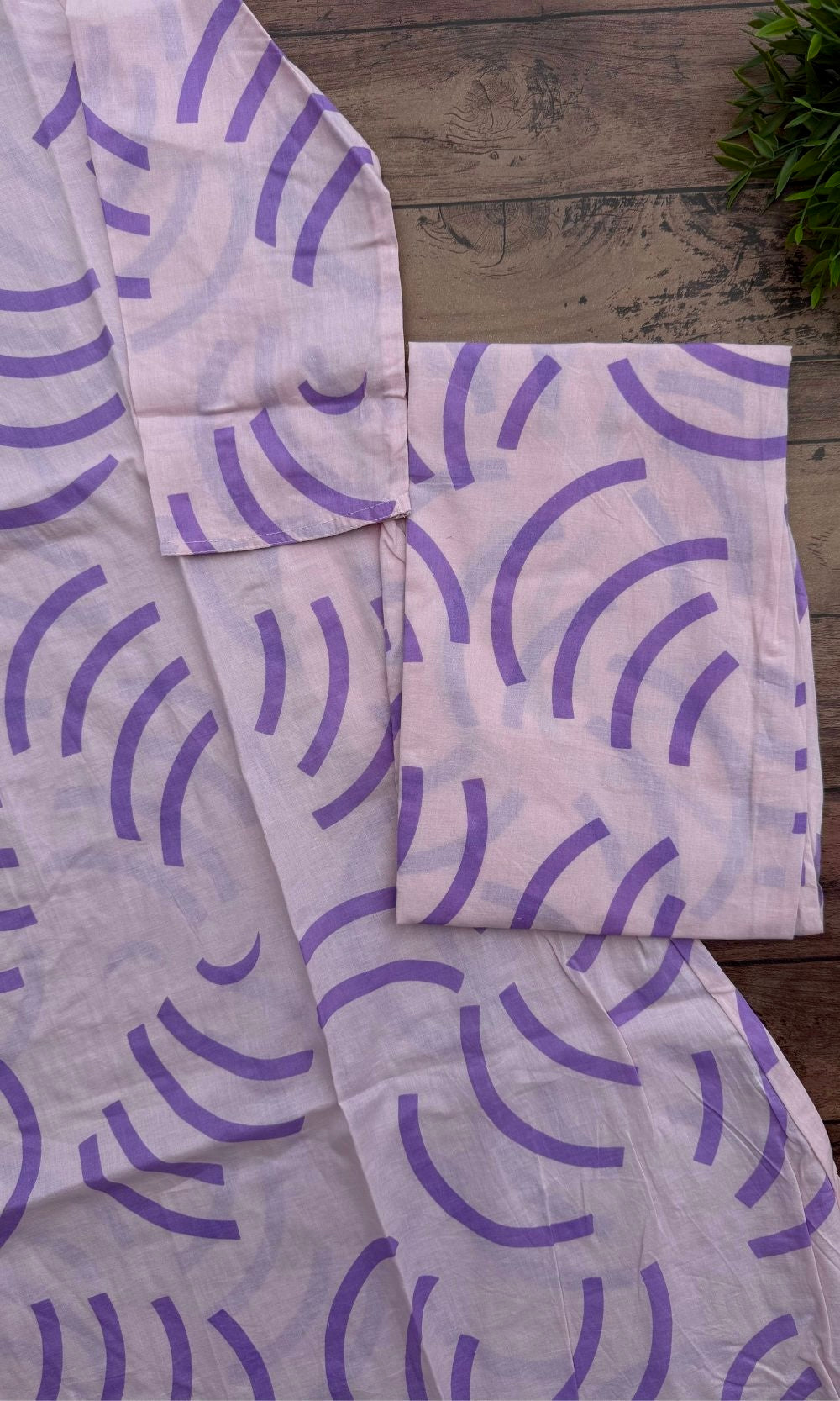 Purple Cotton Kurta Palazzo Co-ord set
