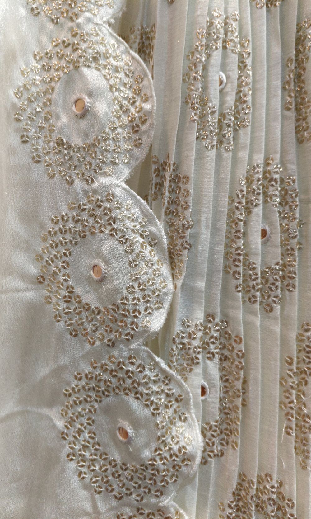 Off White Embroidered Lehenga Set