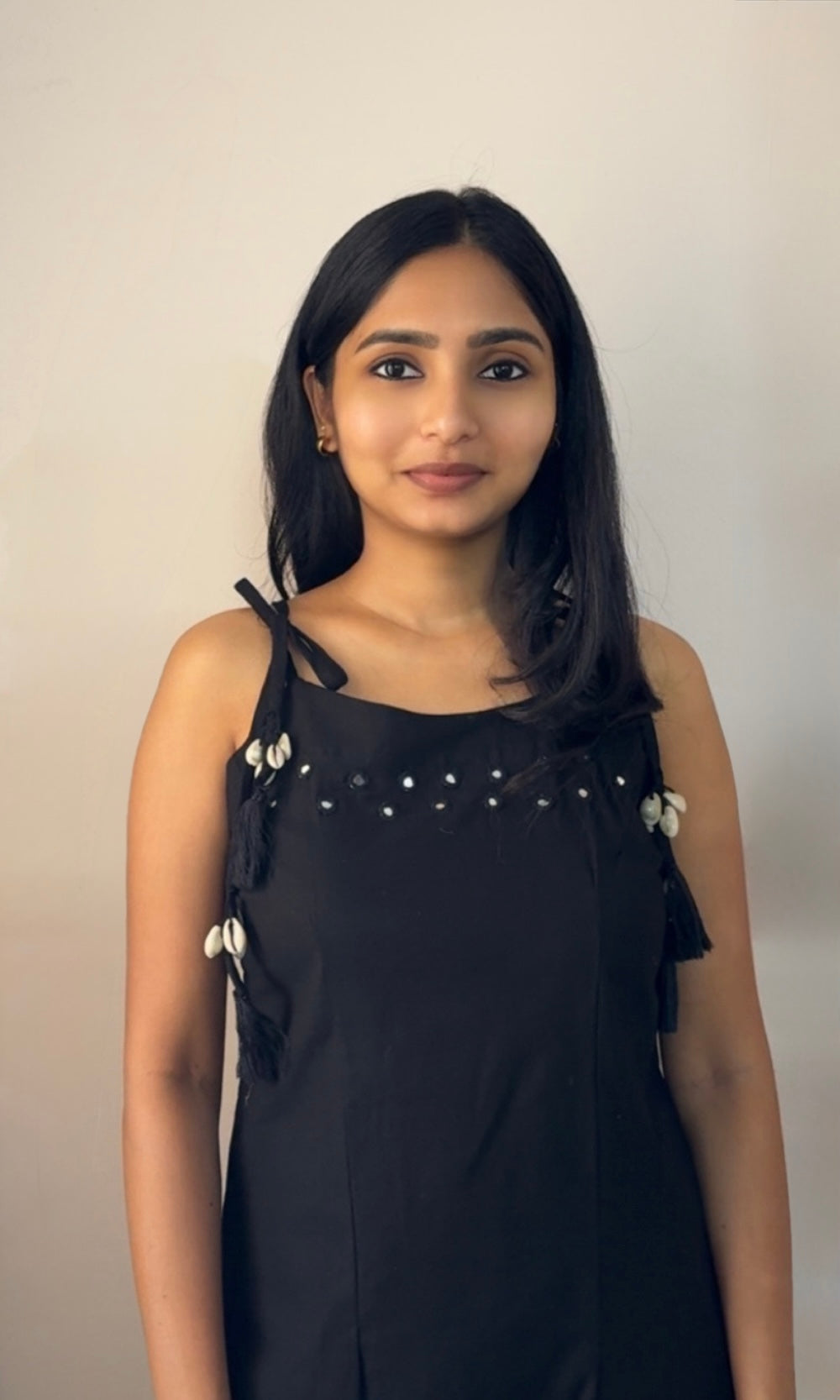 Black Spaghetti Pattern Kurta Palazzo Co-ord Set
