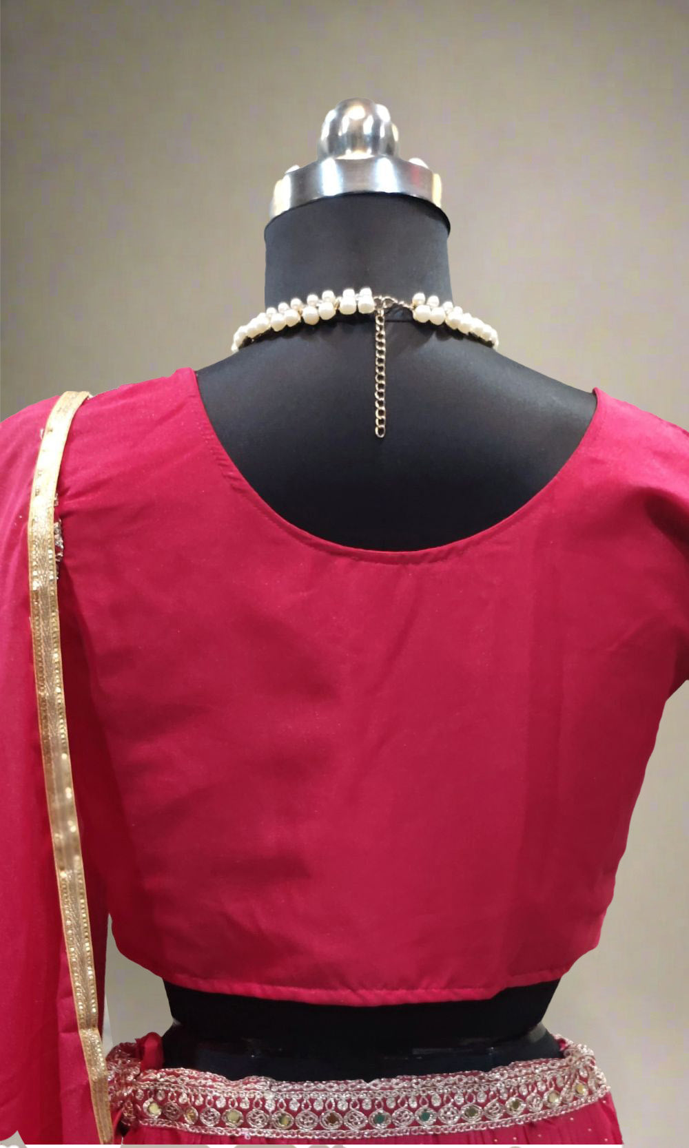 Pink-Gold Sequin Embroided Lehenga Set