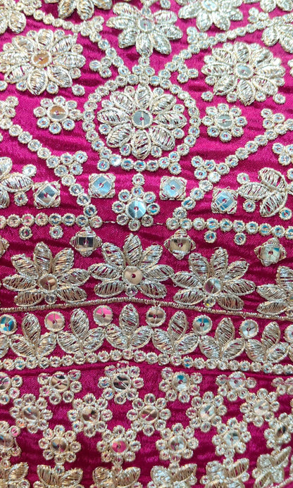 Pink Embroidered Lehenga Set