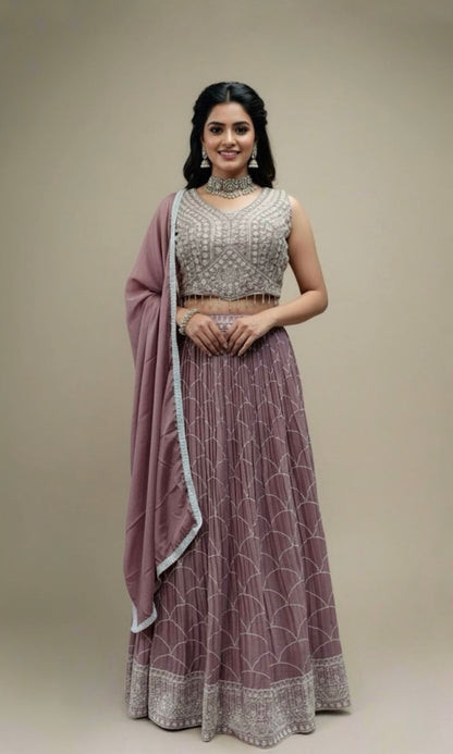 Pastel Pink Lehenga Set